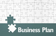 Puzzle mit Business Plan