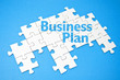 Puzzle mit Business Plan