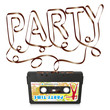 Audiokassette, Musikkassette, Kassette, Silhouette, Party