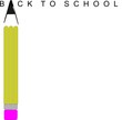 a pencil on white
