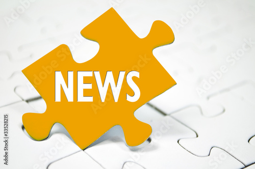 Illustration: Puzzle mit NEWS Puzzle mit NEWS