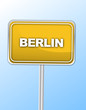 Berlin road sign