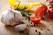 Tomaten, Knoblauch und Gewürze