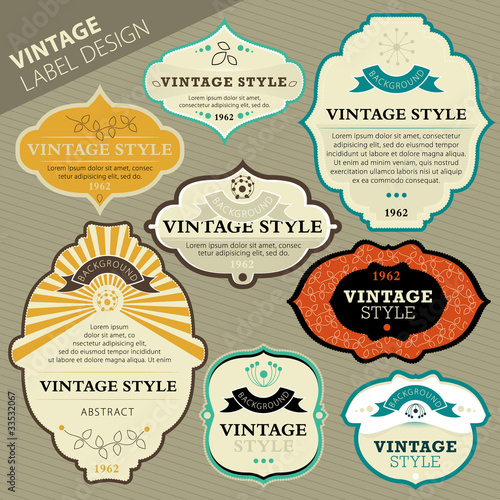 Vector: Vintage label set Vintage label set