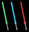 Set of lightsabers - 3d illustration