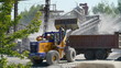 Loading ore rock