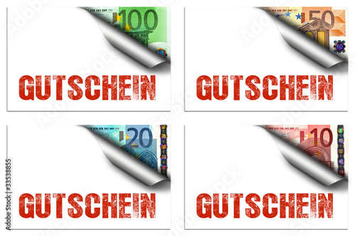 Illustration: Gutschein Set - Euronoten Gutschein Set - Euronoten