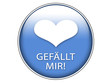 Button gefällt mir mit Herz