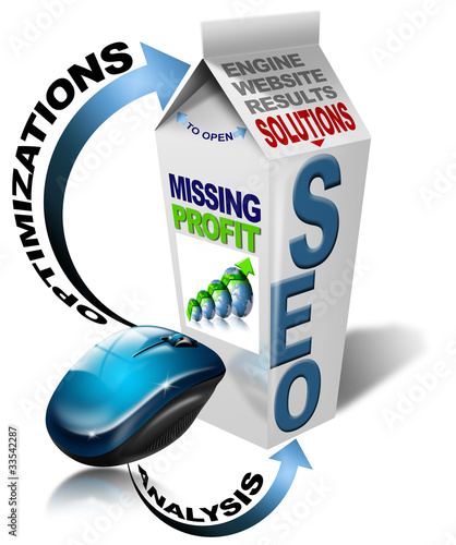 Illustration: Milk SEO missing profit - Search engine optimization web Milk SEO missing profit - Search engine optimization web