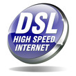 button dsl high speed internet blau weiß 3d button dsl high speed internet blau weiß 3d