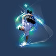Street dancer in a white shirt Street dancer in a white shirt