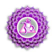 Chakra Sahasrara Lila Isoliert