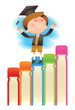 boy with books