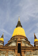 Pagoda Status at Wat Yai Chaimongkol, Ayutthaya, Thailand