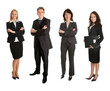 Group of successful business people