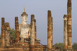 ancient buddha image statue at Sukhothai ,Thailand