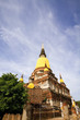 Pagoda Status at Wat Yai Chaimongkol, Ayutthaya, Thailand