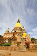 Pagoda Status at Wat Yai Chaimongkol, Ayutthaya, Thailand
