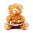 Photo: Plush toy animals isolated on a white background Plush toy animals isolated on a white background