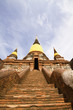 Pagoda Status at Wat Yai Chaimongkol, Ayutthaya, Thailand