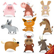 Cartoon animals set #1
