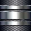 Abstract background metallic banners.