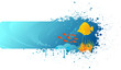 Grunge underwater banner