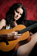 girl and guitar