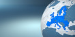 Map of the European Union on Earth
