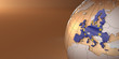 Map of the European Union on Earth