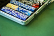 Photo: Roulettekoffer mit Spielchips Roulettekoffer mit Spielchips