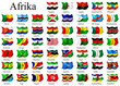 Länderflaggen Afrikas