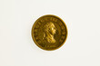 Gilt proof presentation penny of King George III, obverse Gilt proof presentation penny of King George III, obverse