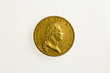 Gilt experimental pattern penny of King George III, obverse Gilt experimental pattern penny of King George III, obverse