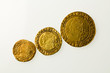 Assemblage of gold coins of Britain's King James I Assemblage of gold coins of Britain's King James I