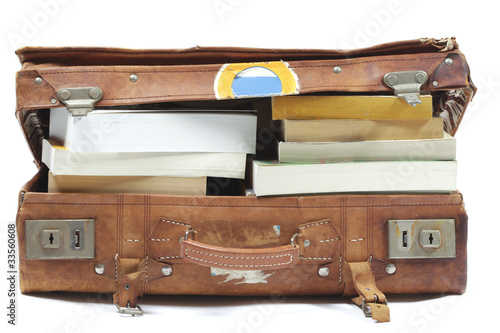 Photo: Suitcase with books Suitcase with books