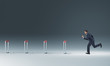man and obstacle