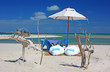 Picknick auf traumhafter Sandbank, Bazaruto Archipel, Mozambique