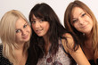 three beautiful girls