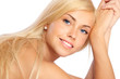 Happy blond girl