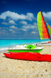 Beautiful beach with boats Beautiful beach with boats