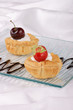 Strawberry and cherry tarts