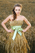 woman in wheat field