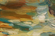 Colorful brushstrokes in oil on canvas
