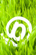 e-mail and fresh grass e-mail and fresh grass
