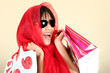 Sexy Woman Shopping With Bags