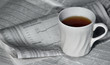 cup of tea and newspaper