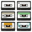 Audio, Kassetten, Audiokassetten, Tape, Set, Mix