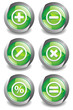 Math Symbol Green Button