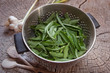 Nettles in a colander Nettles in a colander